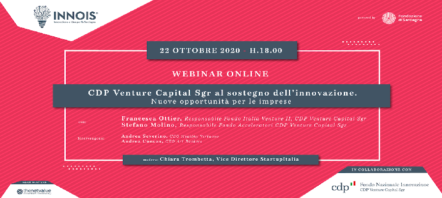 Al via gli #innoistalk dedicati ai temi dell’innovazione in collaborazione con CDP venture capital