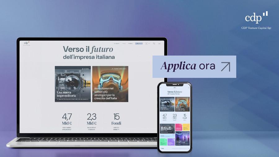 CDP Venture Capital Sgr lancia il nuovo strumento "Applica ora" per le startup
